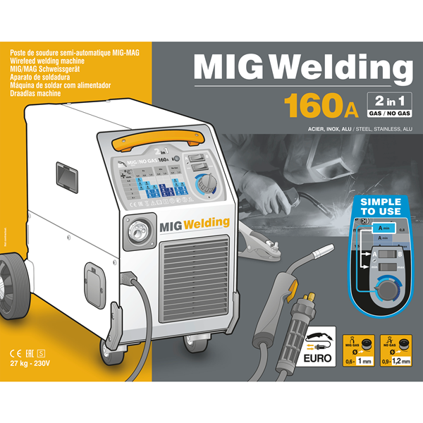 Poste a souder mig mag GYS Smartmig 162