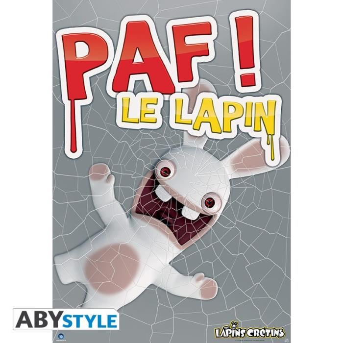 Poster Lapins Creatins - Paf! Le Lapin - 98 X 68 Cm