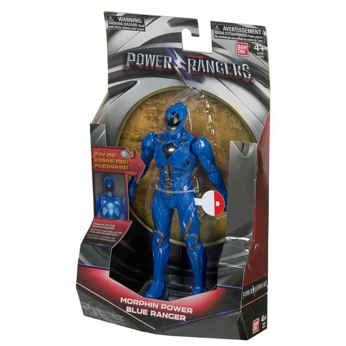 Bandai Power Rangers - Figurine À Fonction Lumineuse 18cm Ranger Bleu