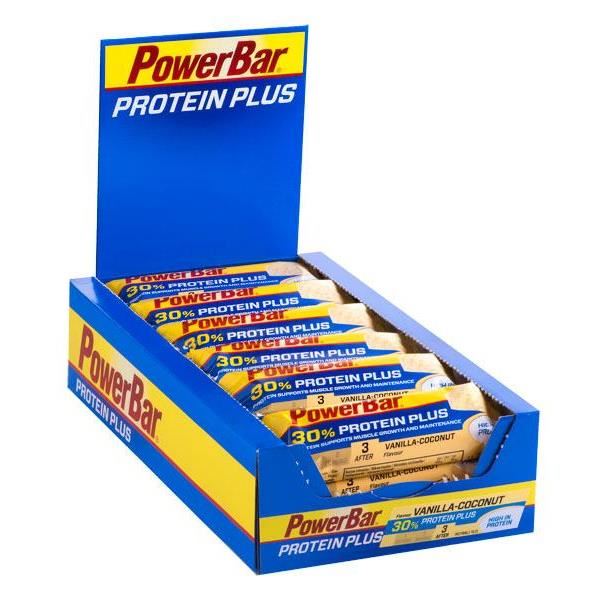 PowerBar Protein Plus 30% - 15x55g - Vanille-Noix de coco