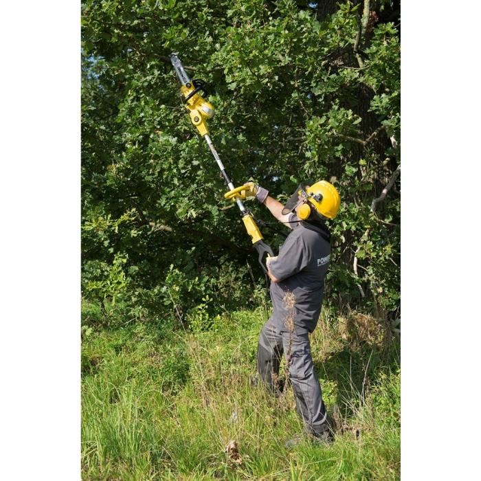 Powerplus 2-en-1 Tronconneuse Électrique Telescopique Powxg1032 - 900 W Guide De 300 Mm Lubrification Automatique De Chaîne
