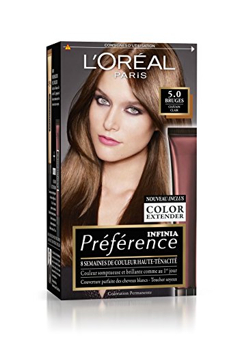 Coloration Loreal Preference Infinia 50 Bruges Chatain Clair Sans Ammoniaque Creme Femme