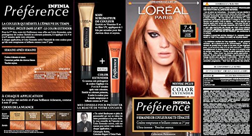 Loreal Paris Preference Coloration 74 Dublin Mango Cuivre Intense