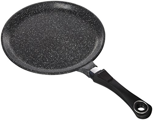 Poele A Crepes Ø 28 Cm Facon Pierre - Pradel Excellence - Gamme Premium - Compatible Tous Feux Dont Induction. Manche Amovible.