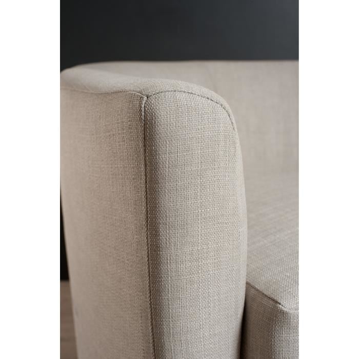 Fauteuil Cabriolet Tissu Couleur Lin Perry