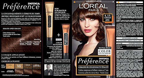 LOREAL PARIS Coloration Recital Preference 415 caracas M1 Marron profond