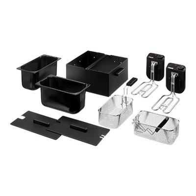 PRINCESS 183028 Friteuse electrique semi-professionnelle double - Noir