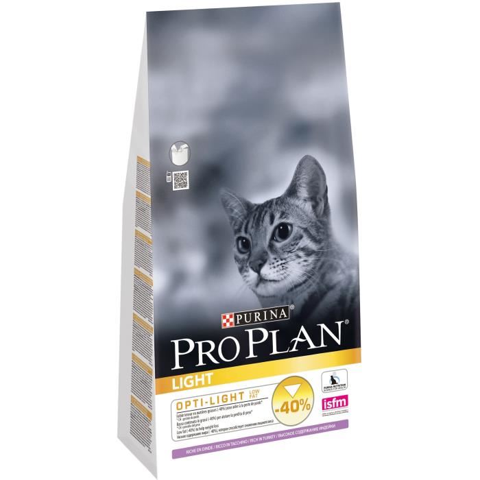 Purina Pro Plan Light Adult Croquettes Pour Chat Dinde 1,5kg