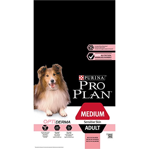 Pro Plan Sensitive Skin Avec Optiderma Croquettes - Riche En Saumon - Pour Chiens Adultes De Taille Moyenne - 7 Kg