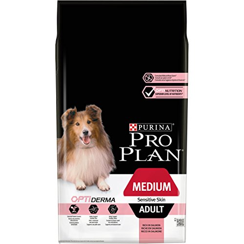 Pro Plan Sensitive Skin Avec Optiderma Croquettes - Riche En Saumon - Pour Chiens Adultes De Taille Moyenne - 7 Kg