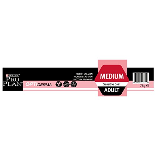 Pro Plan Sensitive Skin Avec Optiderma Croquettes - Riche En Saumon - Pour Chiens Adultes De Taille Moyenne - 7 Kg