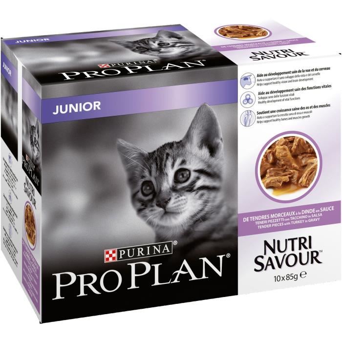 Pro Plan Kitten Healthy Start Dinde Sauce Pochons Pour Chaton 10x85g