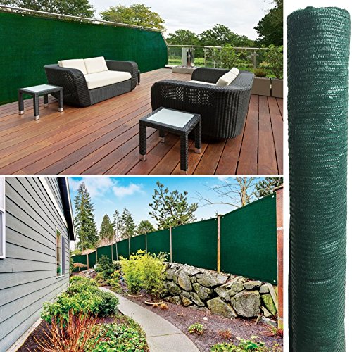 Idmarket Brise Vue Renforce 15 X 10 M Vert 90 Grm² Classique