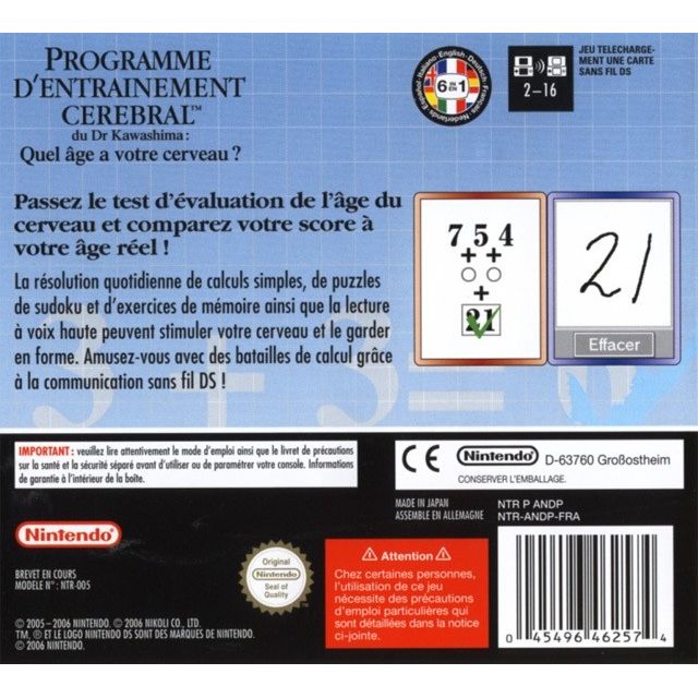 PROGRAMME DENTRAINEMENT CEREBRAL DU DR KAWASHIMA