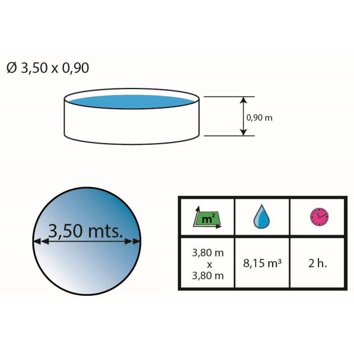 Piscine Hors Sol Promo De 350 X 90 Cm