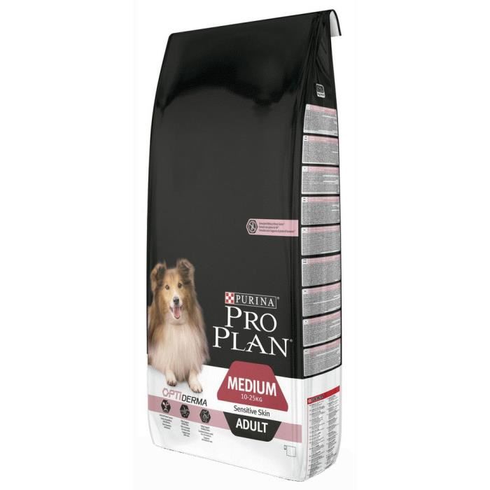 Pro Plan Medium Adult Sensitive Skin Riche En Saumon - 14 Kg - Croquettes Pour Chiens Adultes De Taille Moyenne