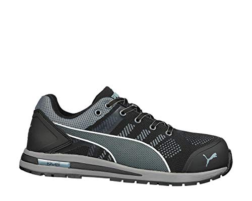 Puma Safety Shoes Baskets De Securite S1p Esd Hro Src Elevate Knit Black Puma Noires Noir 42