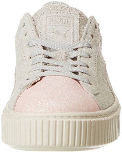 Baskets Puma Suede Platform Glam Jr Beige