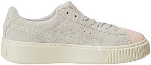 Baskets Puma Suede Platform Glam Jr Beige