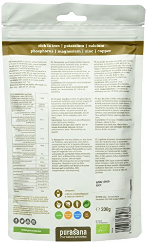 PURASANA CACAO EN POUDRE BIO 200G