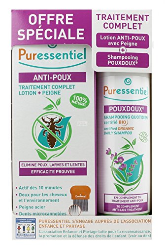 Puressentiel Anti-poux Traitement Complet Lotion 100ml & Peigne + Shampooing 200ml