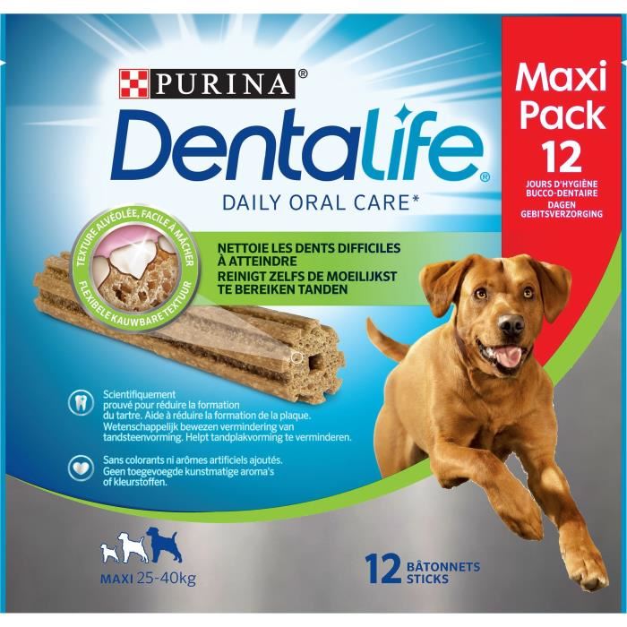 Purina Dentalife Maxi Batonnets A Macher - Hygiene Bucco-dentaire - Pour Chien De Grande Taille - 426 G