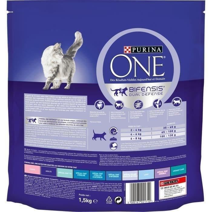 Croquettes pour chat Adulte saumon Purina - le sac de 1,5 kg