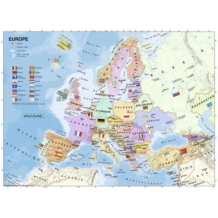Ravensburger Puzzle 200 Pieces Xxl Carte Deurope Mixte A Partir De 8 Ans