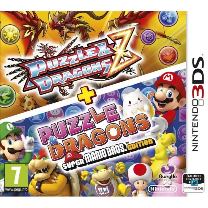 Puzzle Dragons Z Et Puzzle Dragons Super Mario Bros Edition 3ds Ds