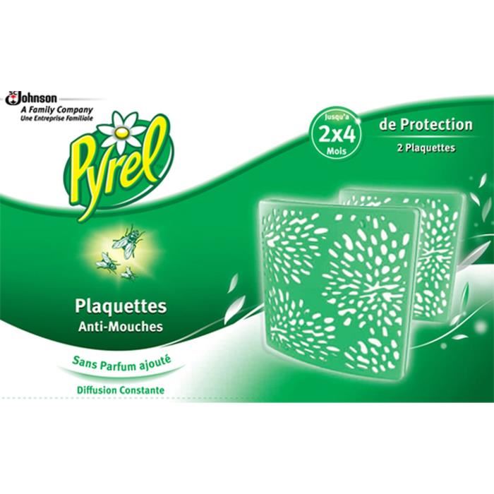Pyrel Lot De 2 Plaquettes Anti-mouches