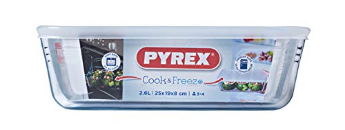 Pyrex Plat Rectangulaire Avec Couvercle 25 X 20 Cm Cook Store Classic