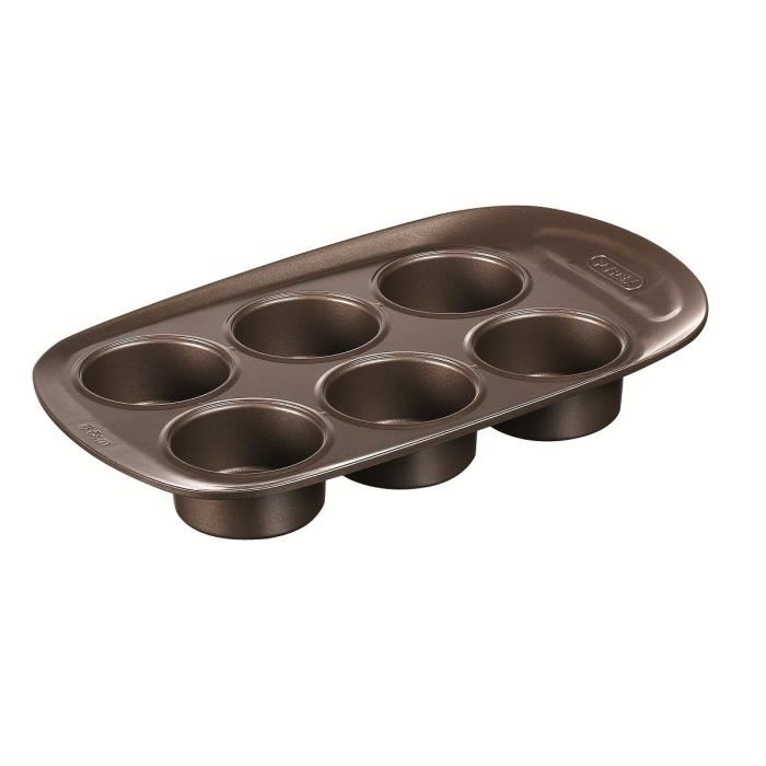 PYREX Moule 6 muffins Asimetria 29x18 cm marron