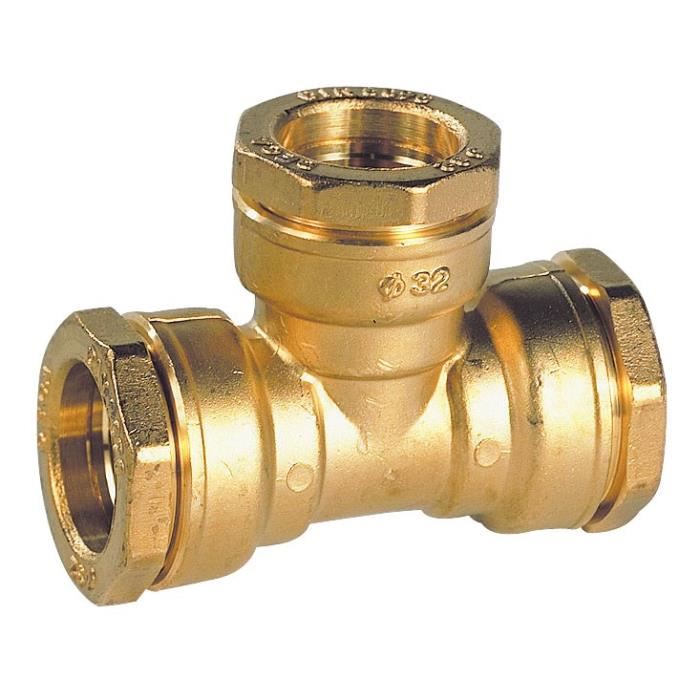 Raccord Laiton Te Egal Diametre 32
