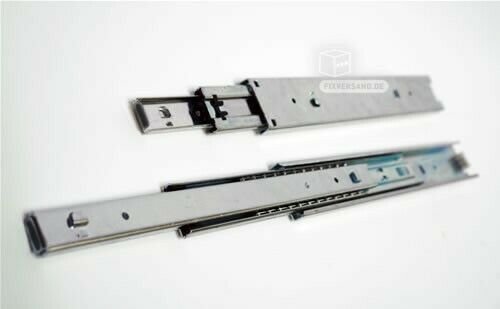 Dema Rails Glissiere Telescopique 2 Pieces Pour Tiroir 250 Mm