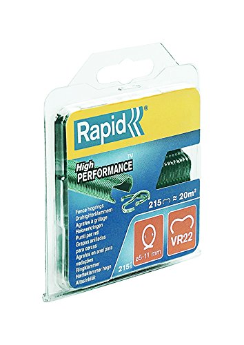 Agrafe a grillage VR22 acier revetu en plastique vert Blister de 215 pieces