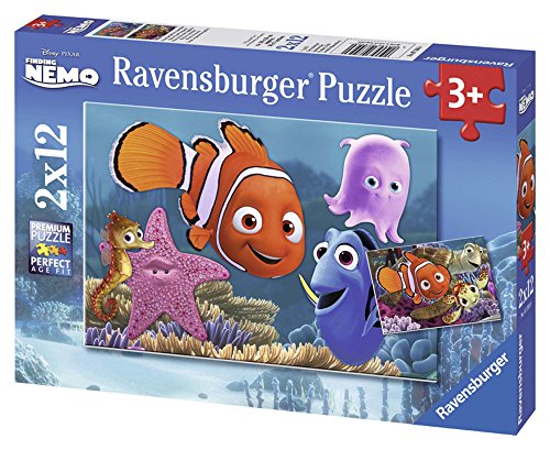 Puzzle 2 X 12 Pieces - Ravensburger - Nemo Le Petit Fugueur - Disney Pixar - Enfant - Mixte