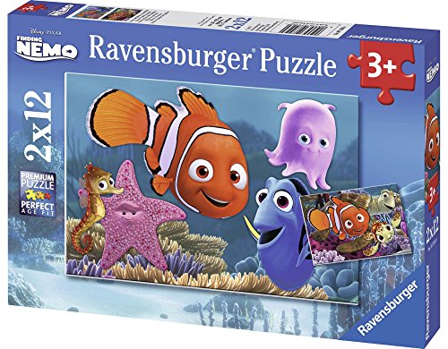 Puzzle 2 X 12 Pieces - Ravensburger - Nemo Le Petit Fugueur - Disney Pixar - Enfant - Mixte