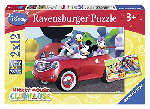 Puzzle Enfant - Ravensburger - Mickey, Minnie Et Leurs Amis - 2 X 12 Pieces - Multicolore