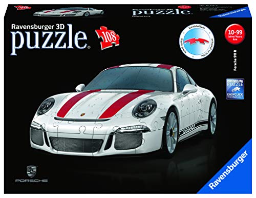 Puzzle 3d Porsche 911r - Ravensburger - Vehicule 108 Pieces - Sans Colle - Des 8 Ans
