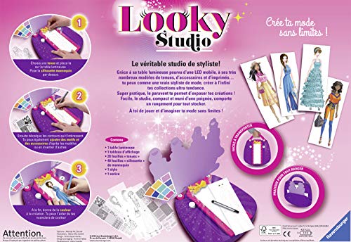 Looky Studio Ravensburger Loisirs Creatifs Dessins De Mode Studio De Stylisme Format Maxi Des 6 Ans