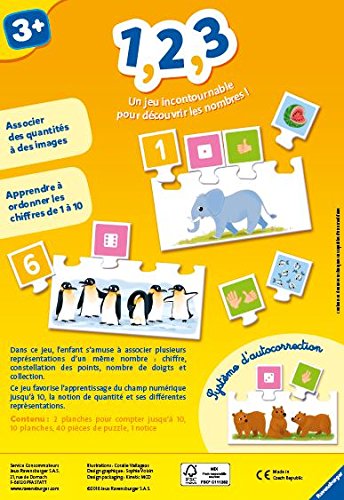 1 2 3 - Jeu Educatif - Apprentissage Des Chiffres - Ravensburger - Des 3 Ans