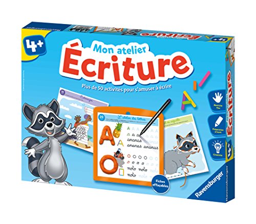 Mon Atelier Ecriture Coffret Complet Educatif Apprentissage De Lecriture 50 Activites Ravensburger Des 4 Ans