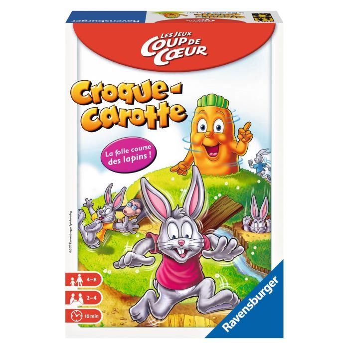 Jeu De Parcours Enfant Croque Carotte - Ravensburger - Format Voyage - Des 4 Ans