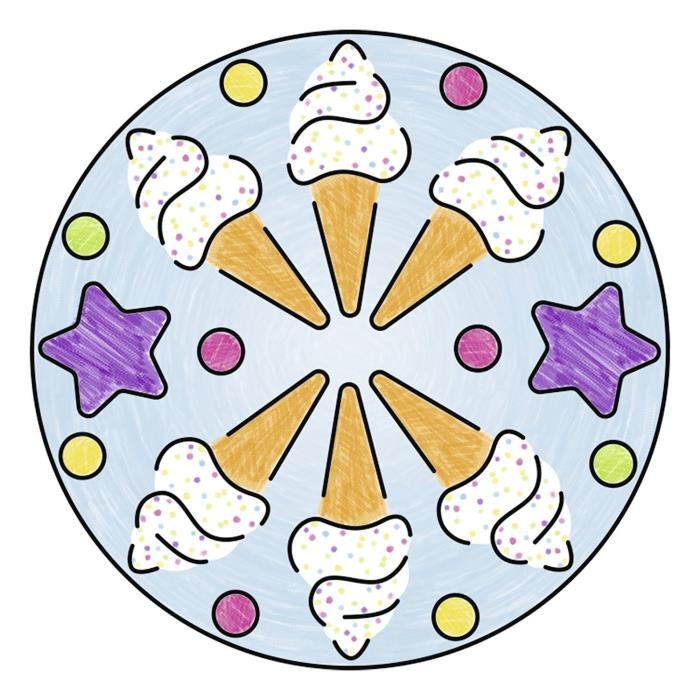 Mandala Format Midi Licorne Ravensburger Loisirs Creatifs Dessins Enfants Au Pochoir Des 6 Ans