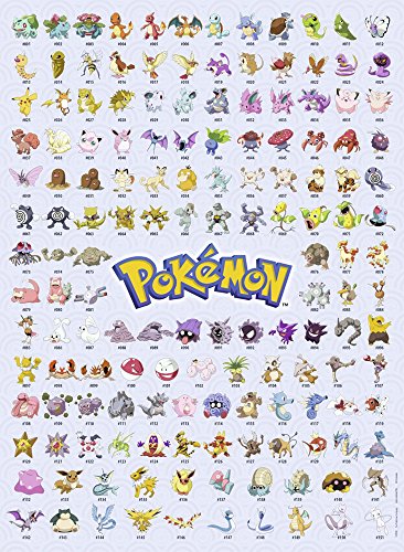 Puzzle PokÉmon 500 Pieces - Pokedex Premiere Generation - Ravensburger