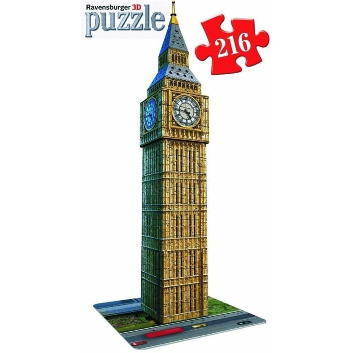Puzzle 3d Ravensburger Big Ben 216 Pieces Mixte A Partir De 12 Ans