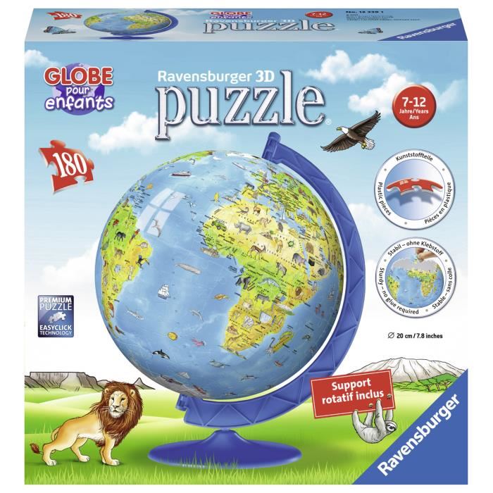 Ravensburger Puzzle Ball 3d Mappemonde En Francais
