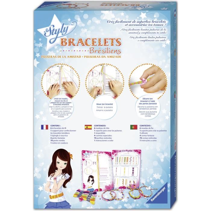 Coffret Bracelets Bresiliens Ravensburger Loisir Creatif Enfant Diy Des 7 Ans