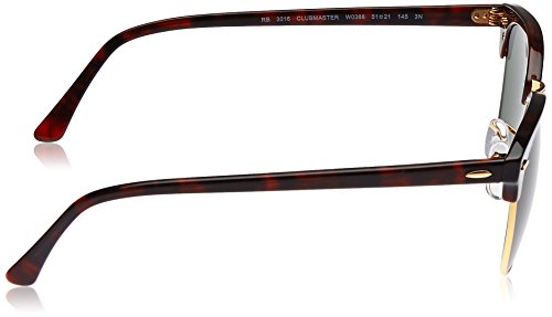 Ray Ban Lunettes De Soleil Mixte Modele Clubmaster Categorie 3 Monture Metal Acetate Verres Polycarbonate