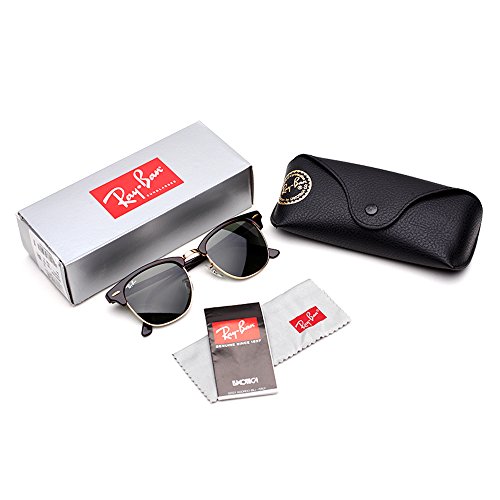 Ray Ban Lunettes De Soleil Mixte Modele Clubmaster Categorie 3 Monture Metal Acetate Verres Polycarbonate